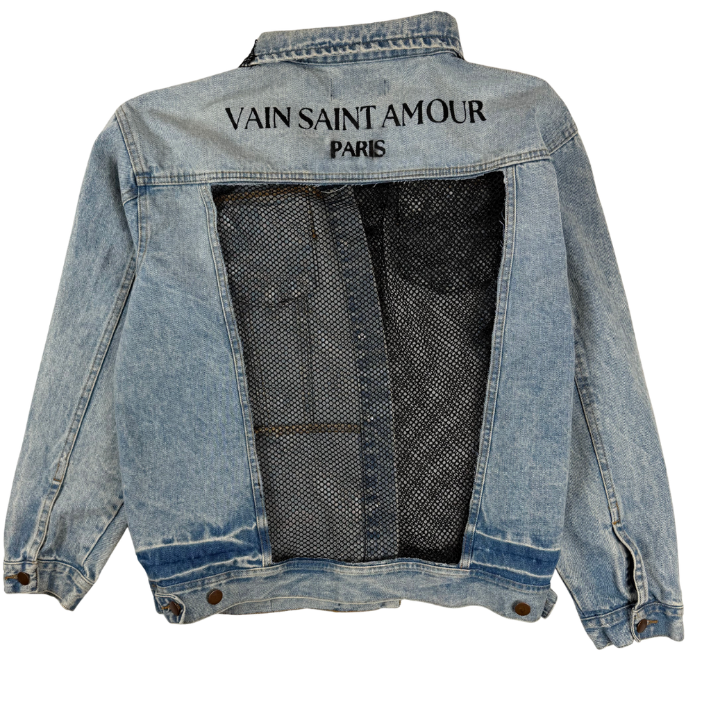 “Fractured Authority” Denim Jacket