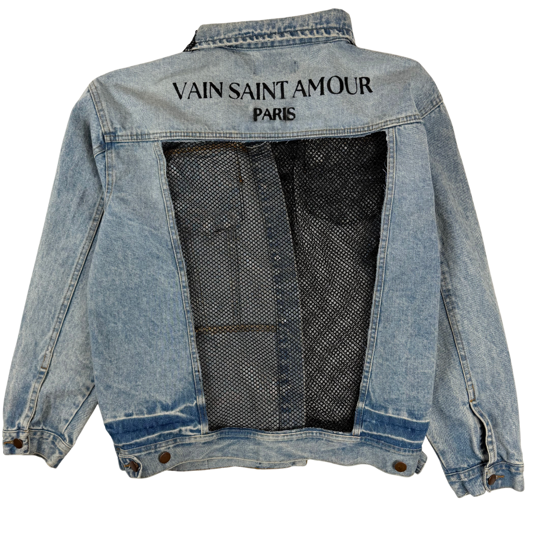 “Fractured Authority” Denim Jacket