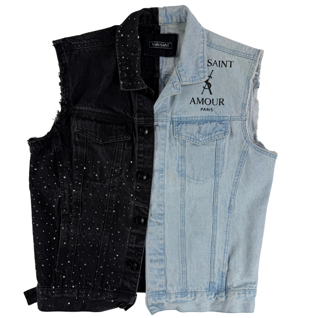 VSA Split Denim Vest