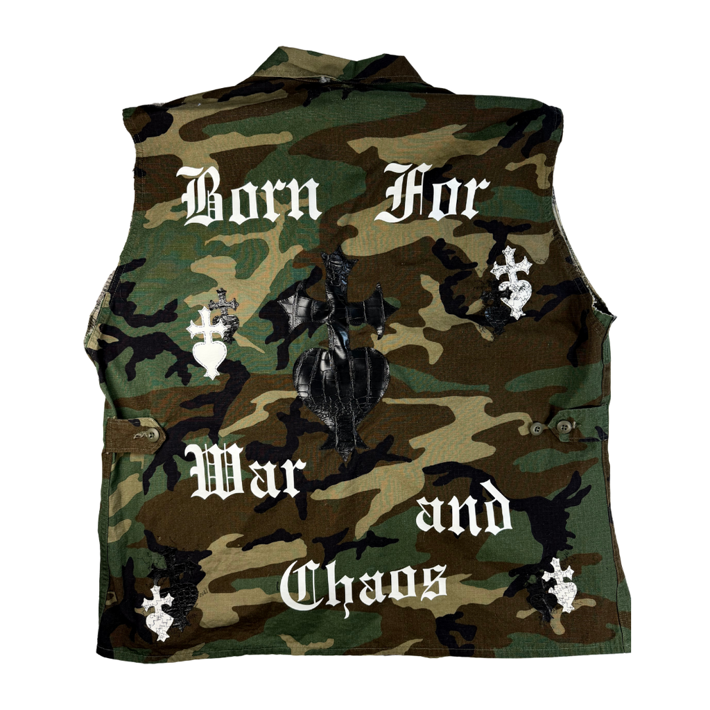 Vain Saint “Born for War and Chaos” Vest and Pant Set