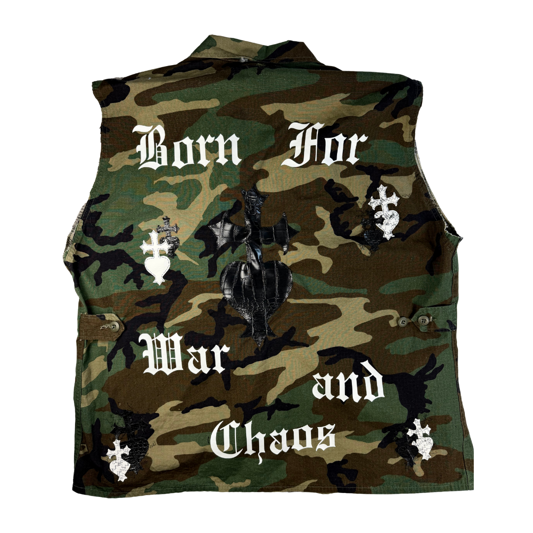 Vain Saint “Born for War and Chaos” Vest and Pant Set