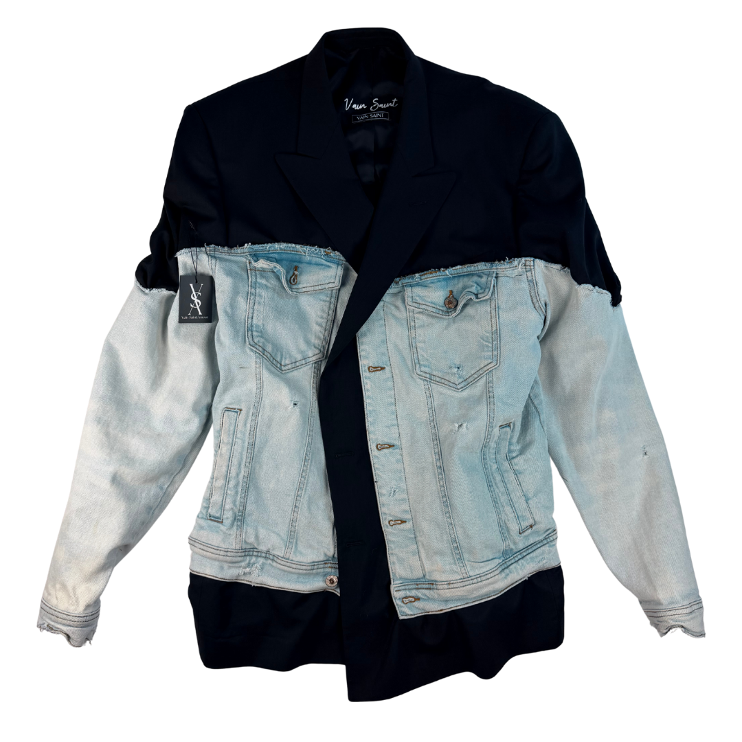 Custom Vain Saint Blazer Jean Jacket