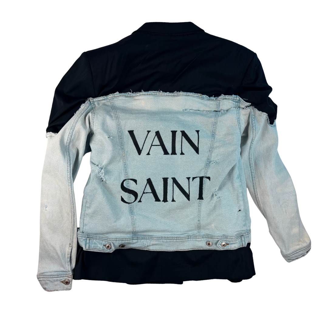 Custom Vain Saint Blazer Jean Jacket
