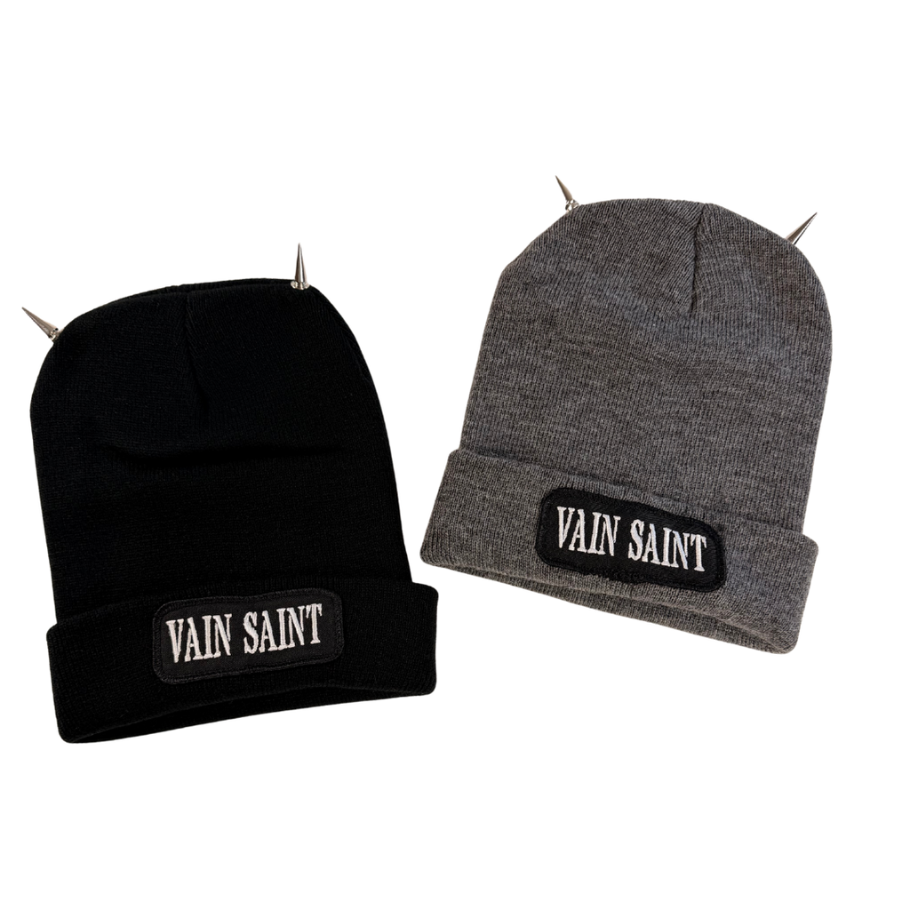 Vain Saint Horn Studded Beanie