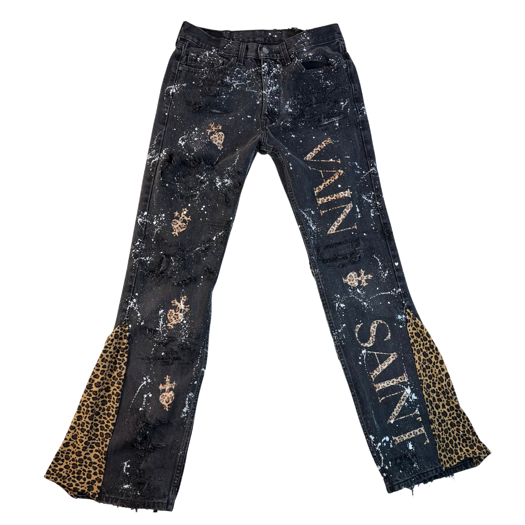 Cheetah Painted Denim