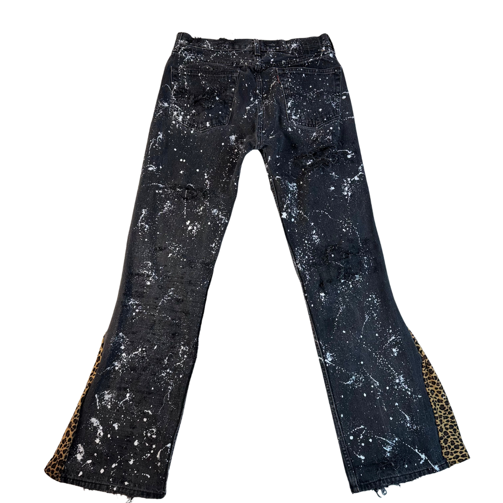 Cheetah Painted Denim