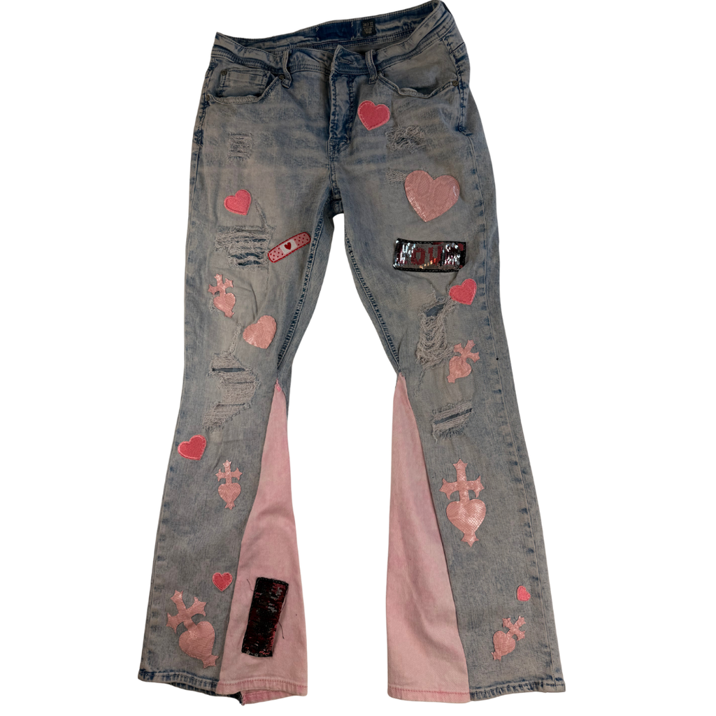 Love Patch Jeans