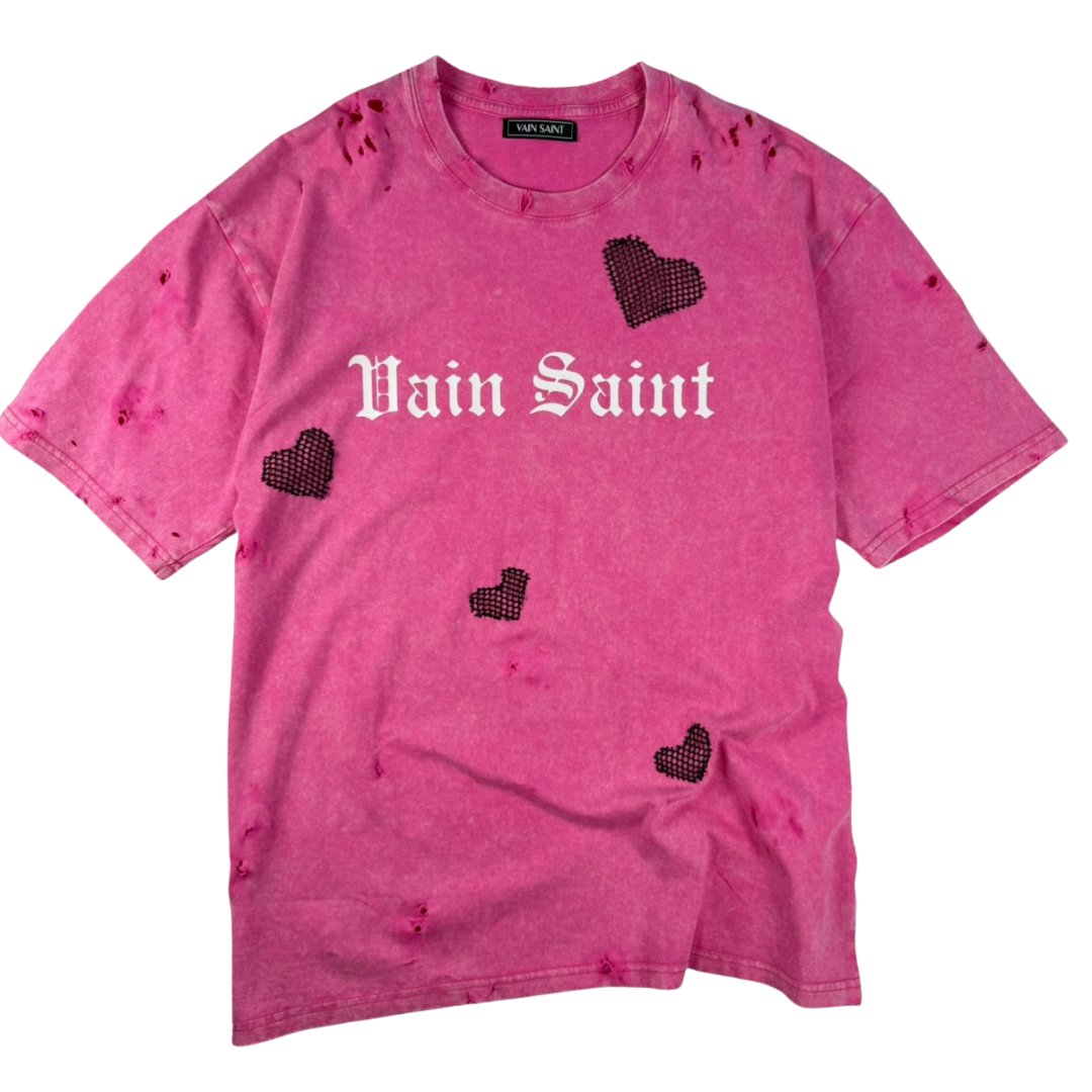 SWEET VIOLENCE DISTRESSED HEART TEE