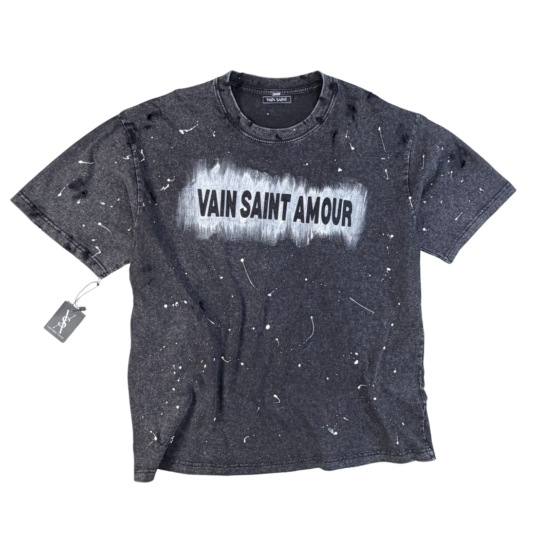 Distressed Brush Logo Tee