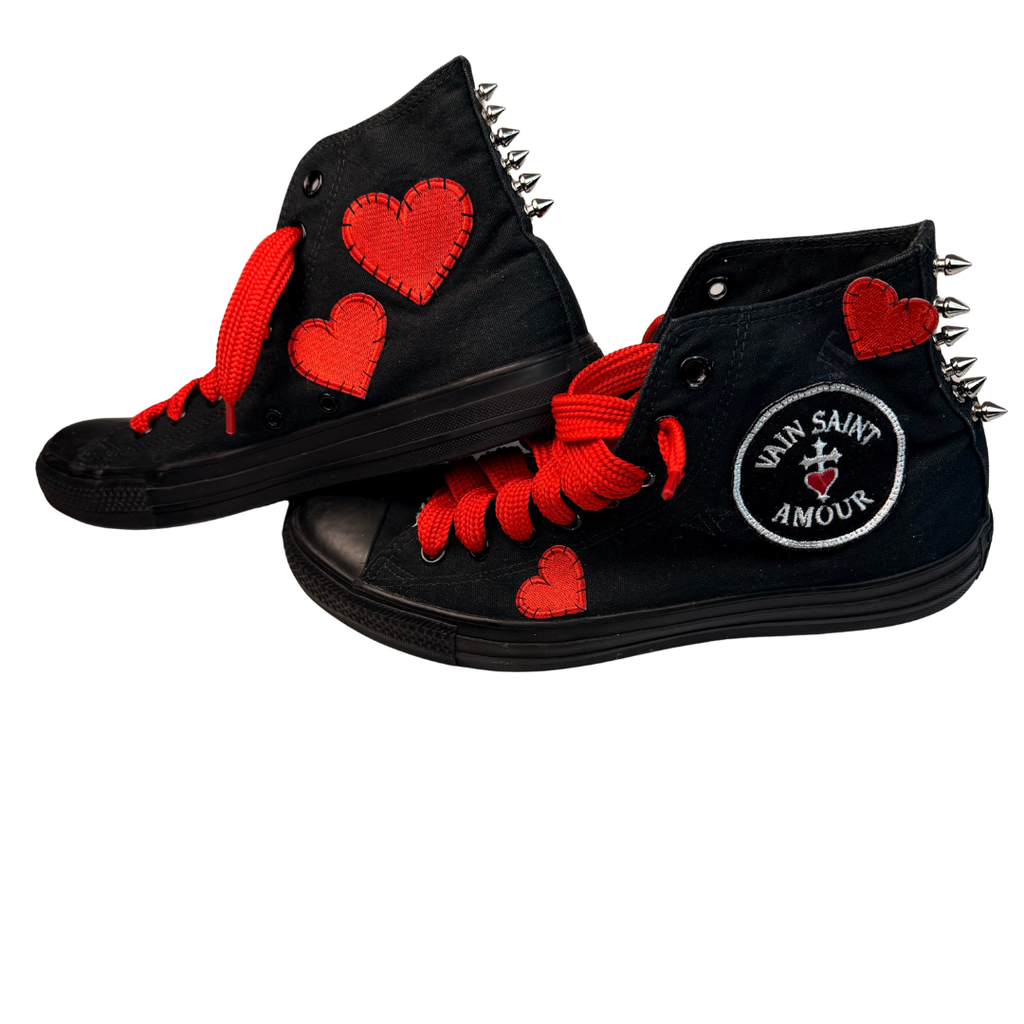 BLEEDING DEVOTION CUSTOM HIGH-TOPS