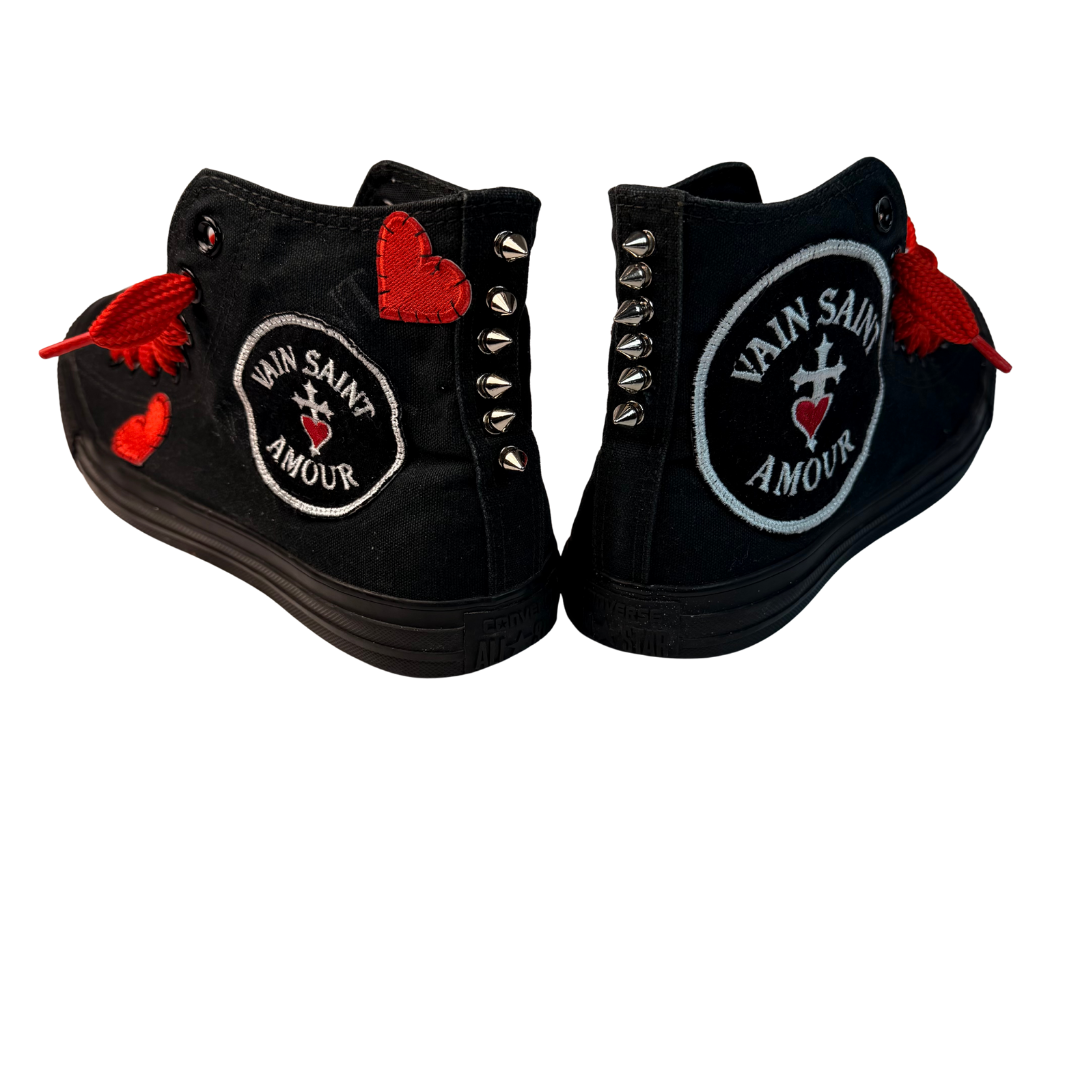 BLEEDING DEVOTION CUSTOM HIGH-TOPS