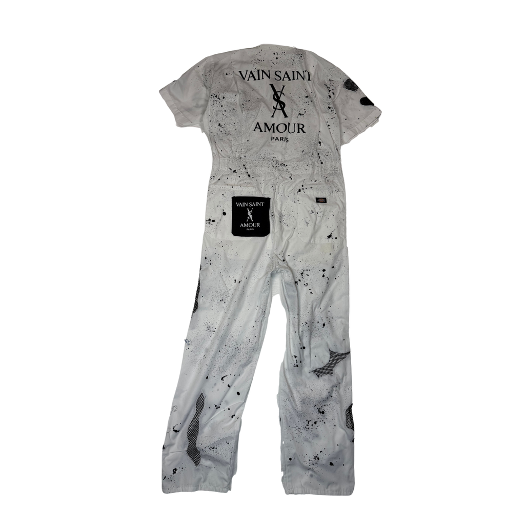 WHITE NOISE UTILITY JUMPSUIT