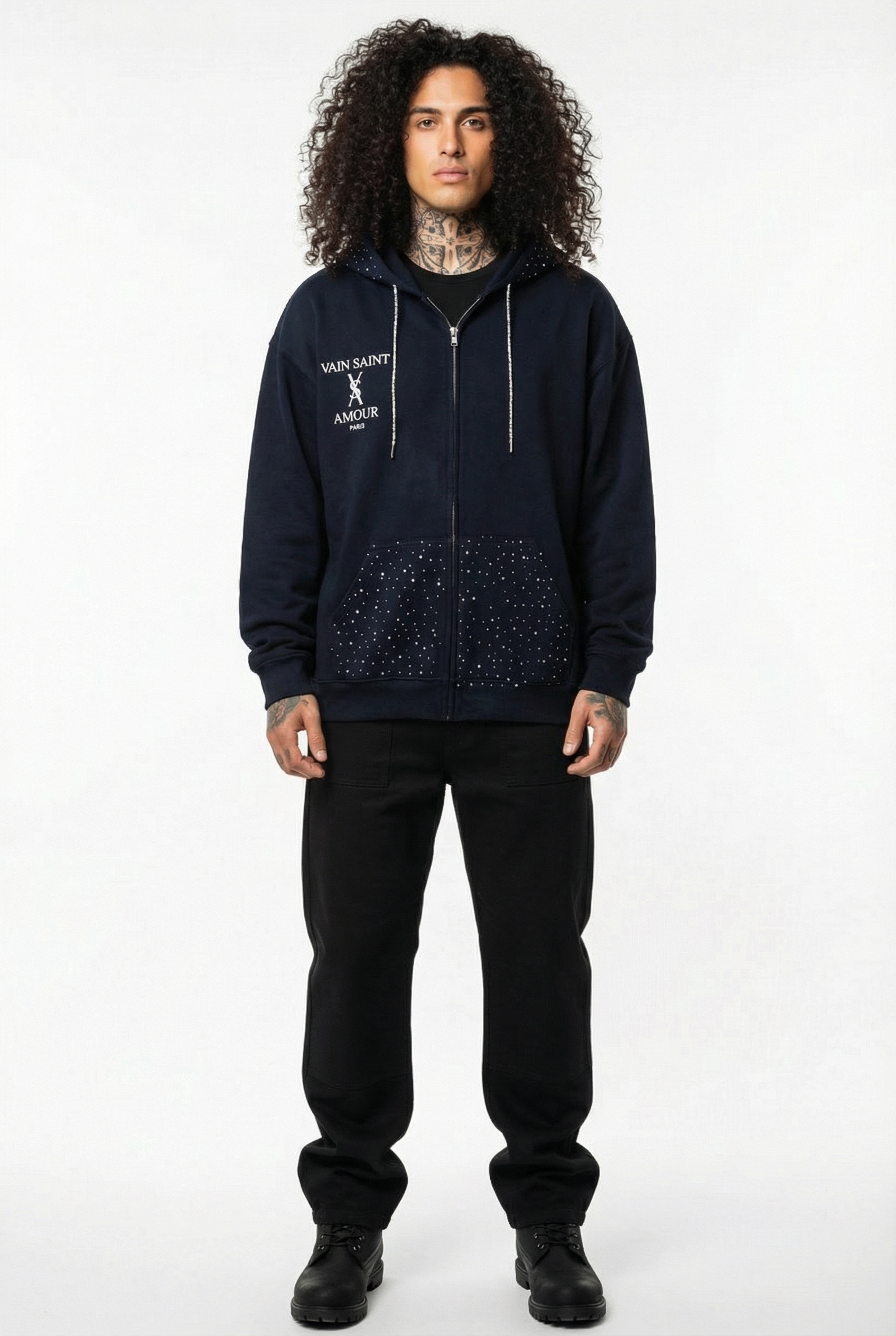 Starry night zip up