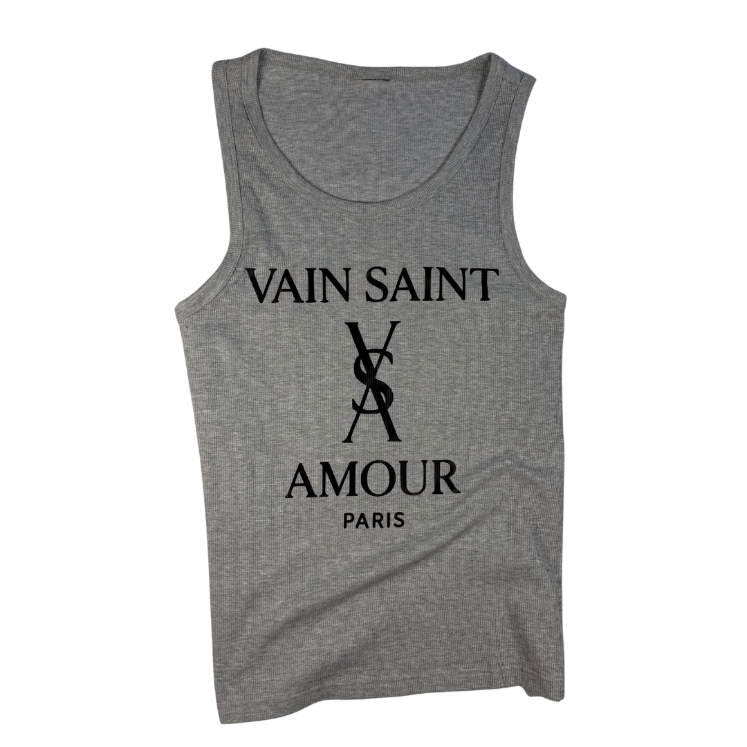 Vain Saint Amour Ribbed Tank - gray