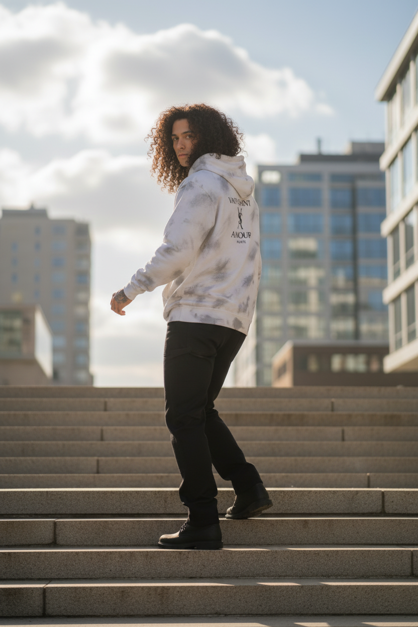 Cloudwash Rhinestone Hoodie