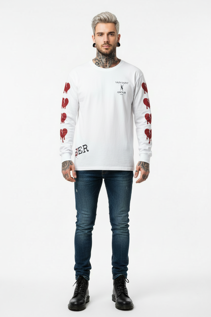 LOSER/LOVER BLEEDING LONG SLEEVE TEE