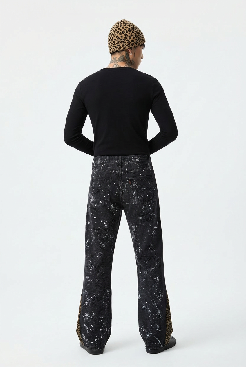 Cheetah Painted Denim