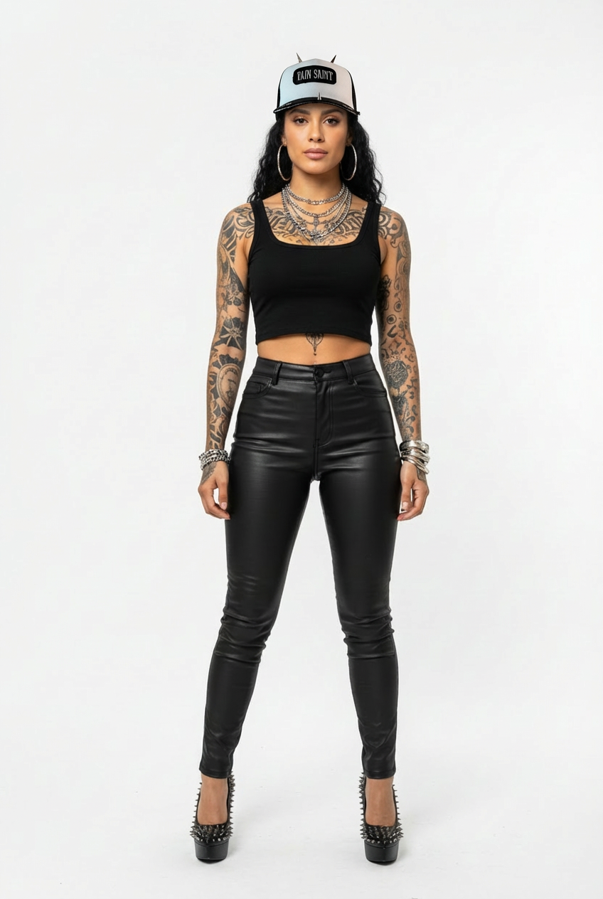 Cropped Horned Sinner Trucker Hat