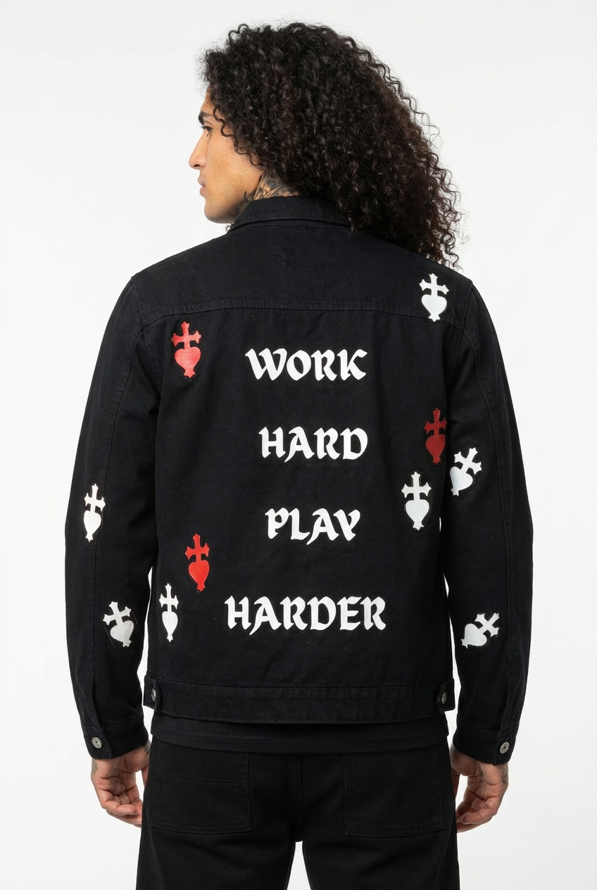 “Work Hard Play Harder” Jacket