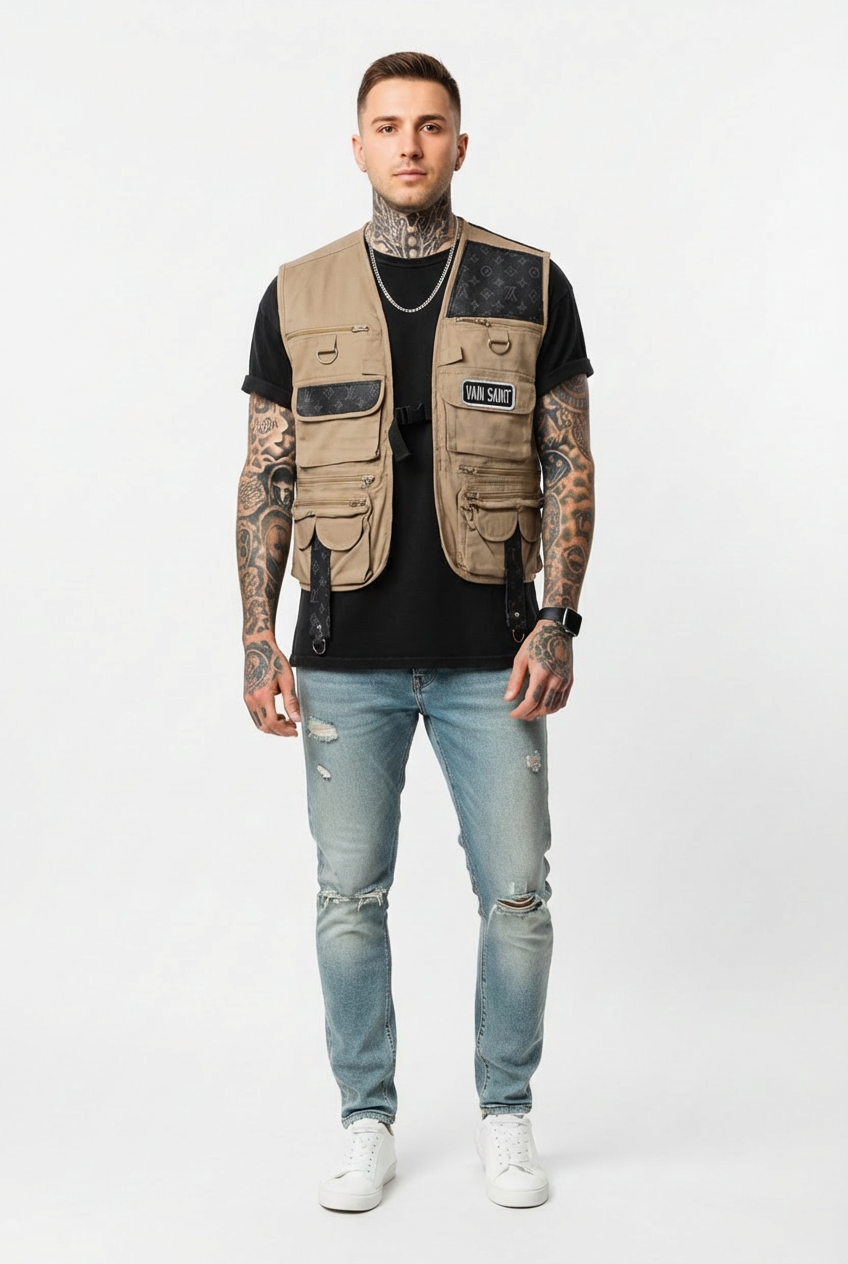 Croc-Back Utility Vest
