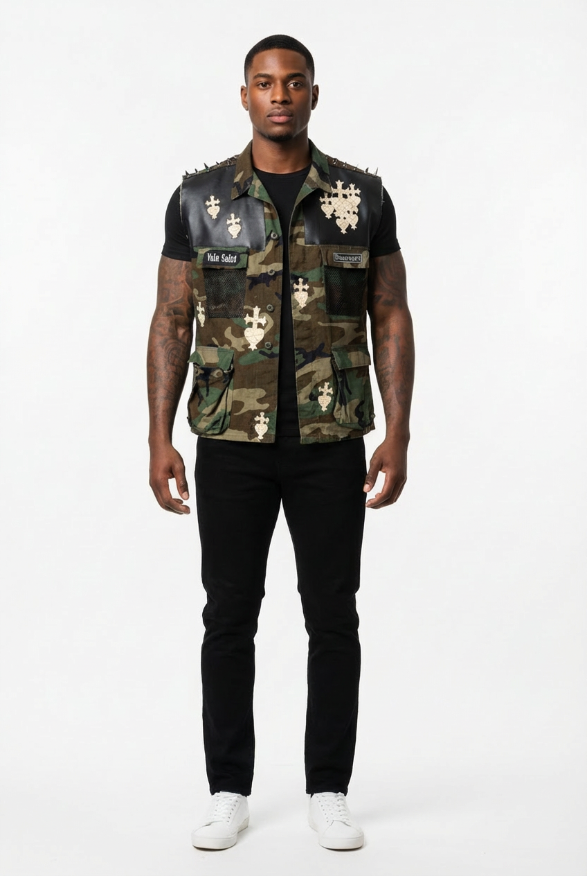 Vain Saint “Born for War and Chaos” Vest and Pant Set