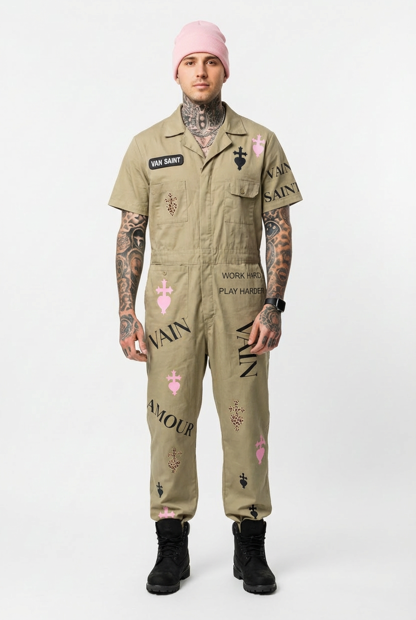 The “Work Hard / Sin Hard” One-of-One Jumpsuit