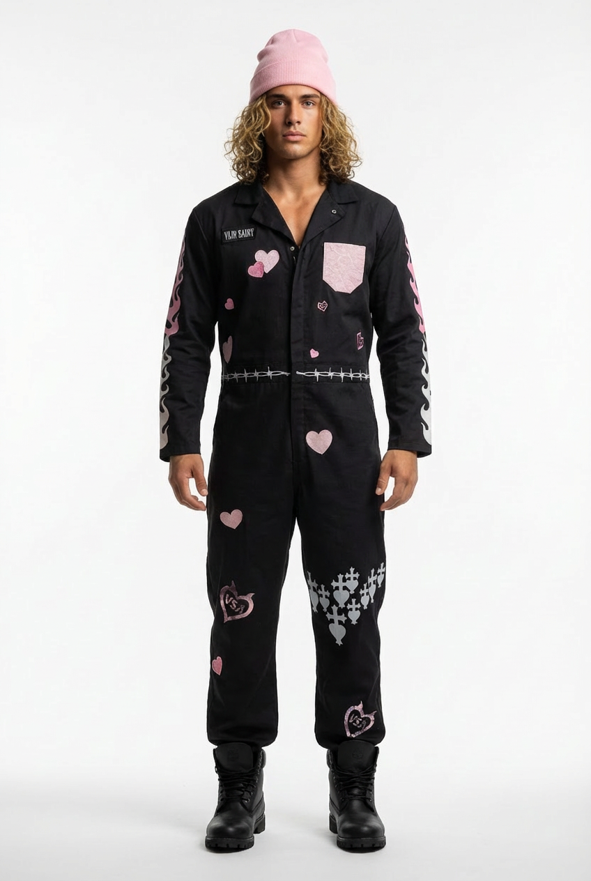 “Barbed Hearts” One-of-One Jumpsuit