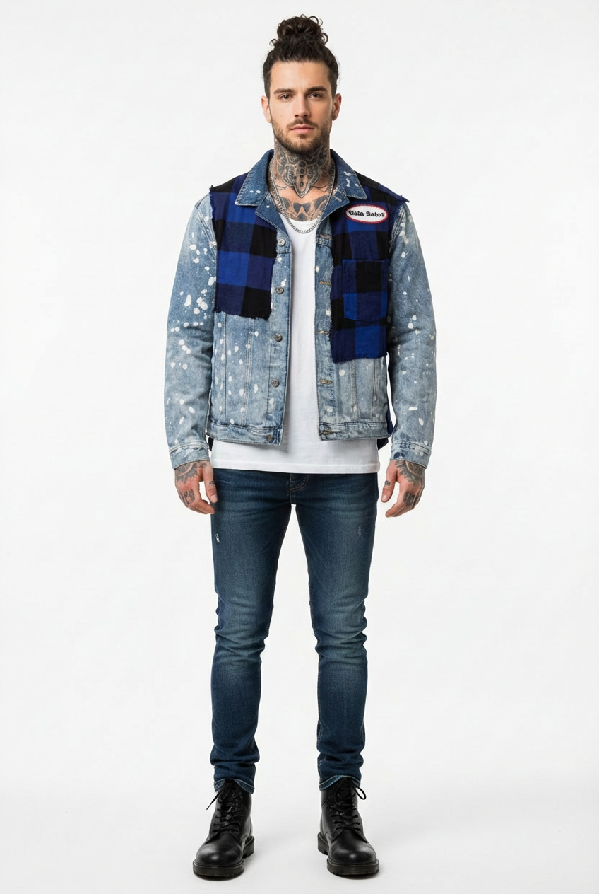 “Splintered Union” Denim Jacket